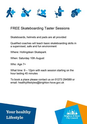 Skateboarding at Hollingdean Skate park August 2024